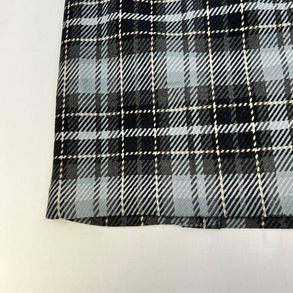 Covington Women’s Plaid Skirt Wool Blend Multicolor Size 14 New Zip